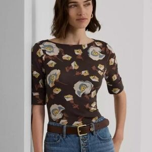 Lauren Ralph Lauren Elbow Sleeve Women's Floral‎ Top
